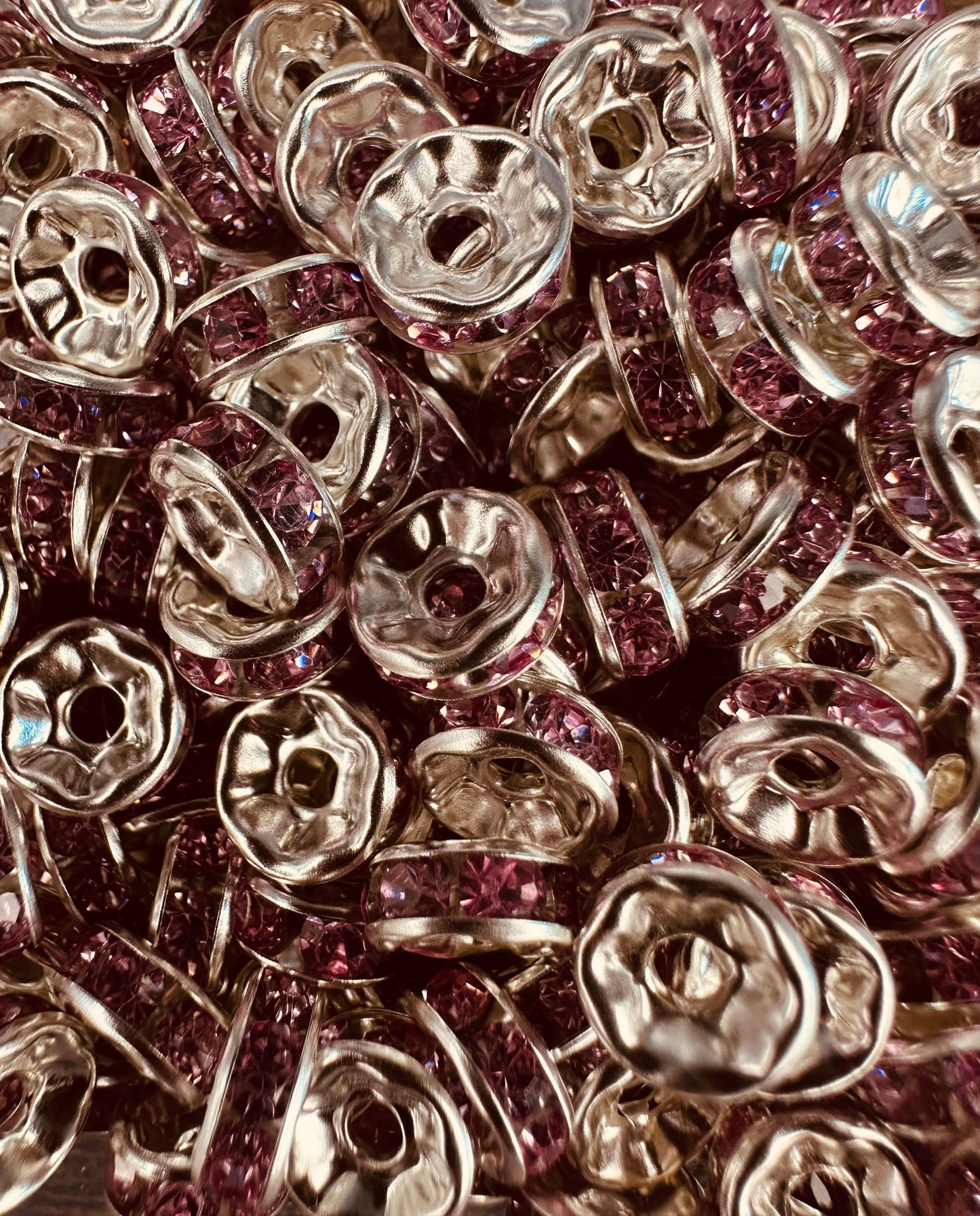 Séparateurs STRASS 8mm (couleurs variées)